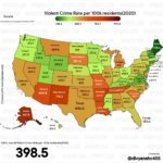 The Most And Least Dangerous States In The U S Vivid Maps