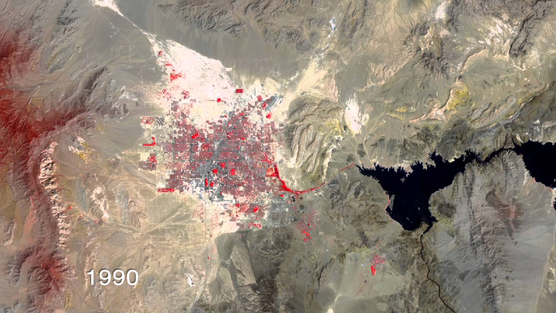 A Timelapse of The Growth of Las Vegas Vivid Maps