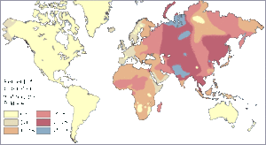 Distribution Of The B Type Blood Allele In Native Populations Of The ...