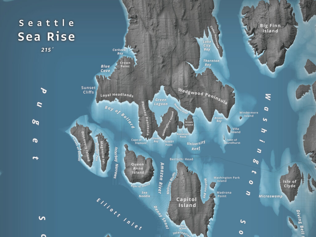 Sea lever rise in Seattle