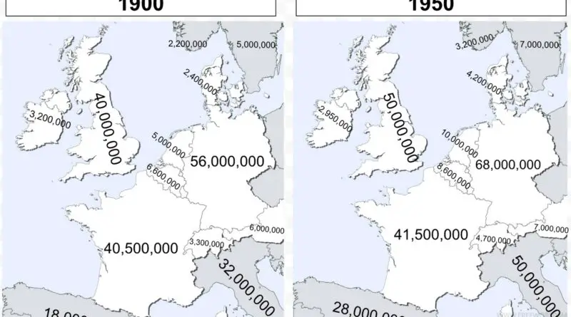 Europe's population changes mapped