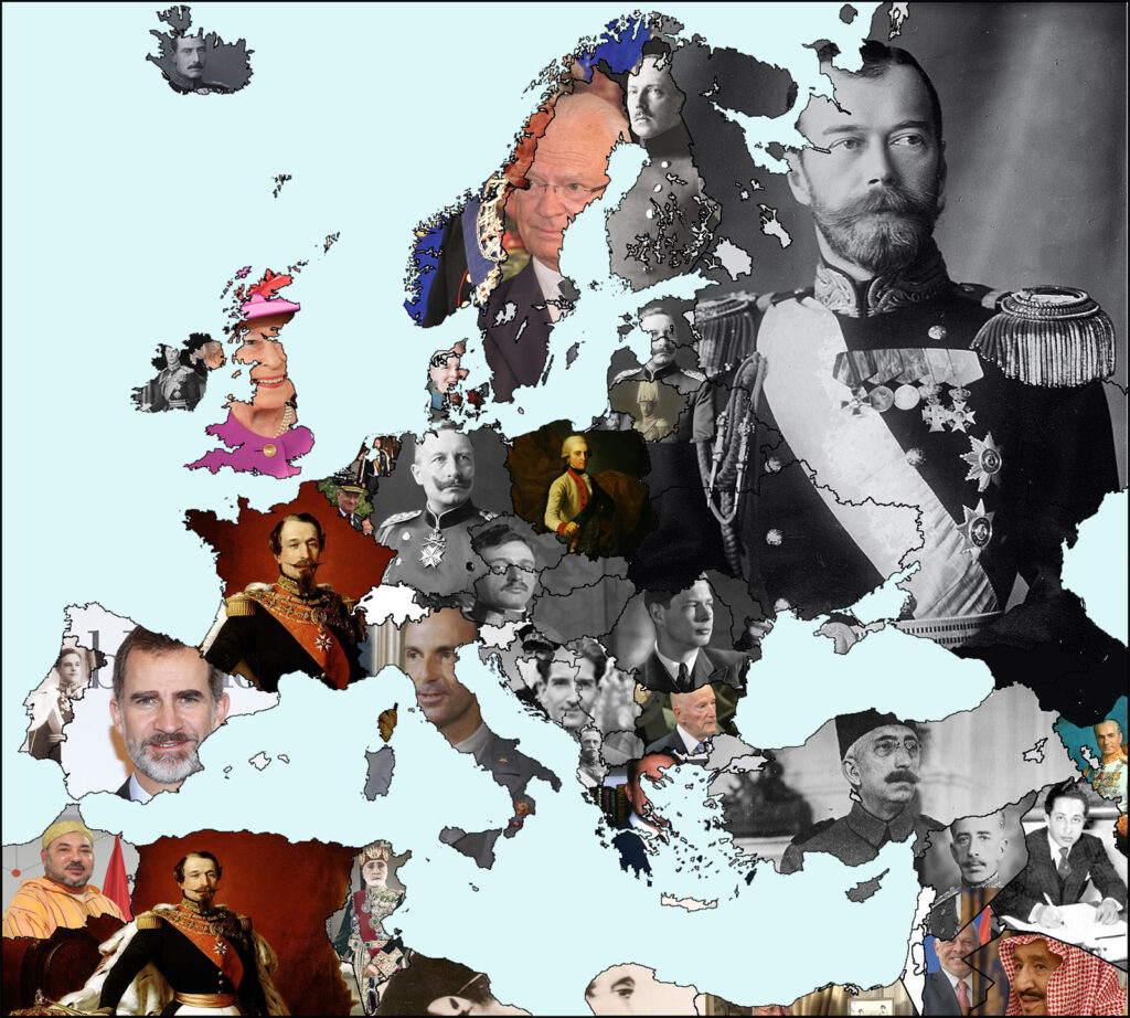 Last monarch of every European country