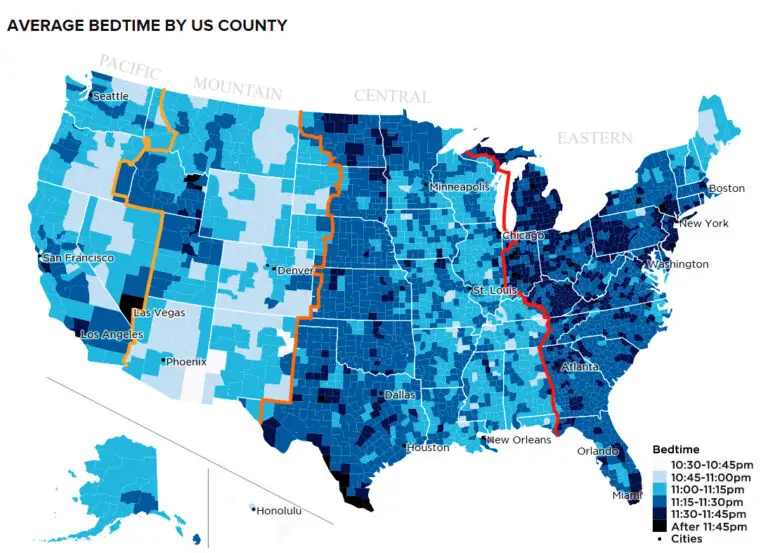 average-bedtime-by-us-county-vivid-maps