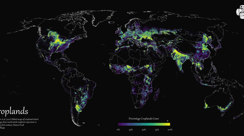 World map of Сroplands