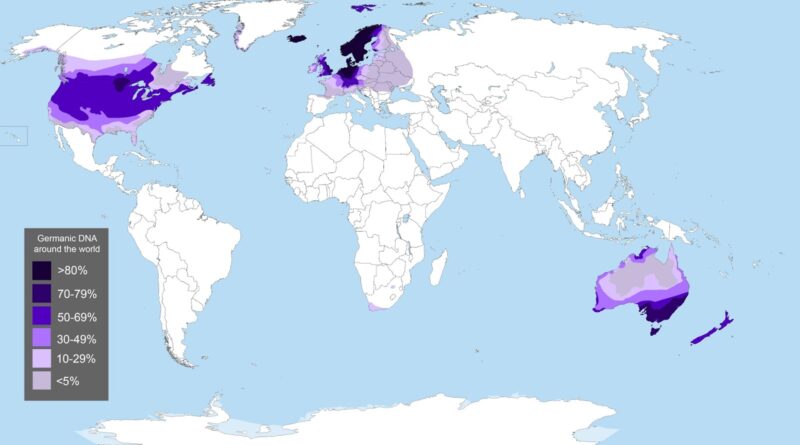 Germanic DNA wordwide
