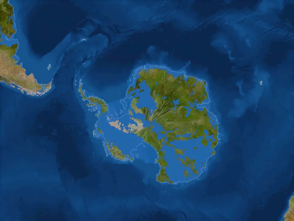 Antarctica without ice