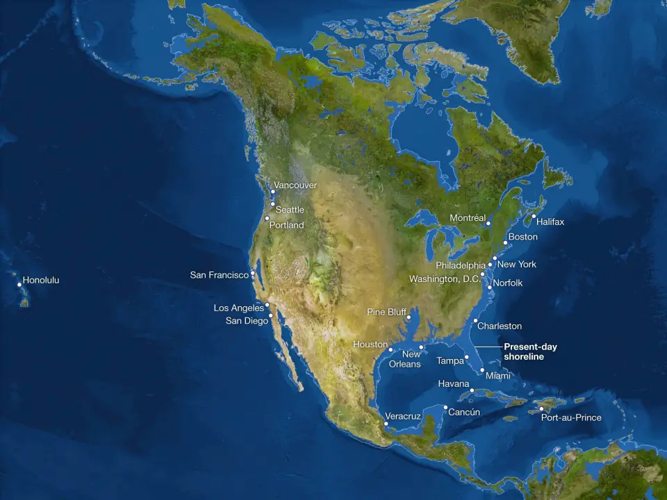 North America without ice