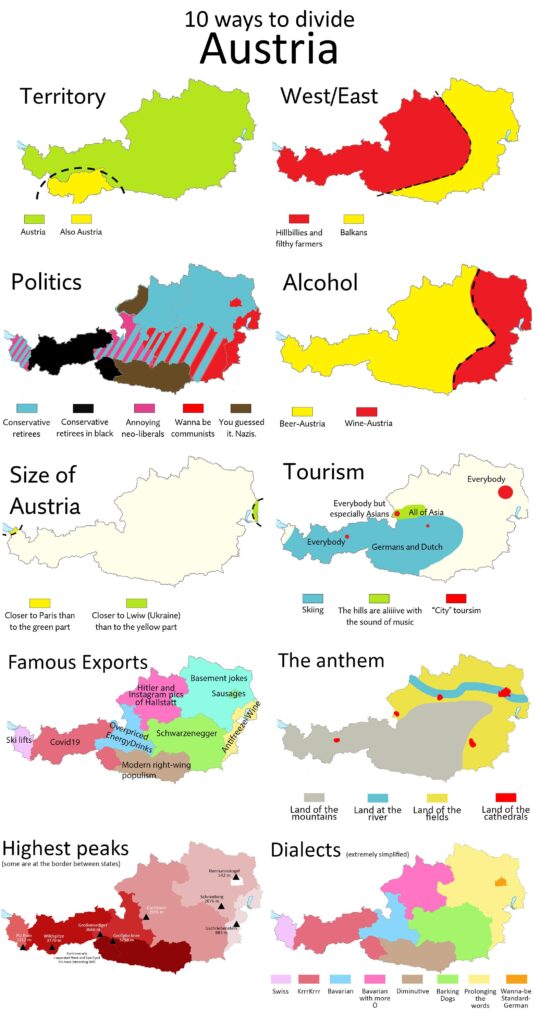 Ten ways to divide Austria