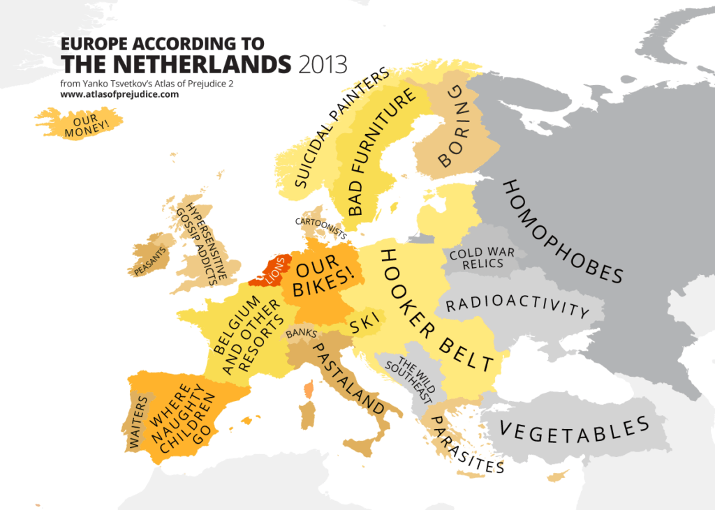 Atlas of Prejudice: Europe according to Netherlands