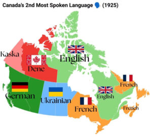 Canada's 2nd Most Spoken Language: 1925 vs 2025 - Vivid Maps