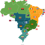 The real size of Brazilian states compared to other countries The real size of Brazilian states compared to other countries