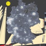 Light pollution map of Germany