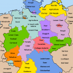 How Germans Roast Each Other: Germany Stereotype Maps Germany stereotype map