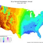 Mapped: Precipitation in the continental United States