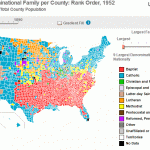 Major religious families by counties of the United States Major religious families by counties of the United States