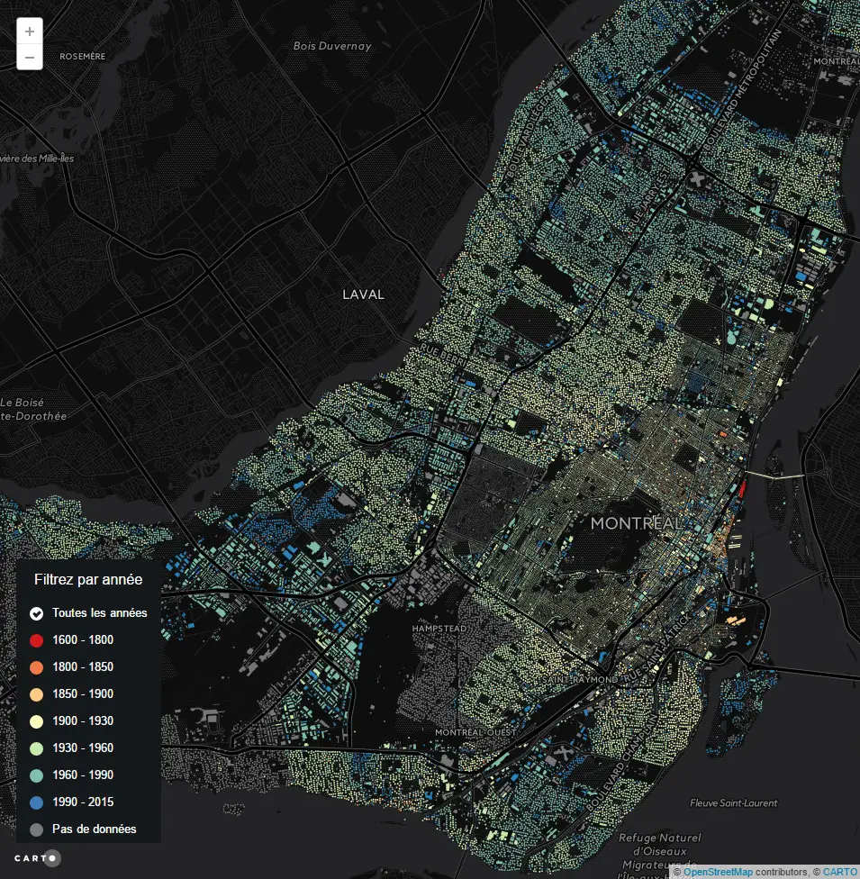 Montreal is 375 years old, but how old are its buildings?