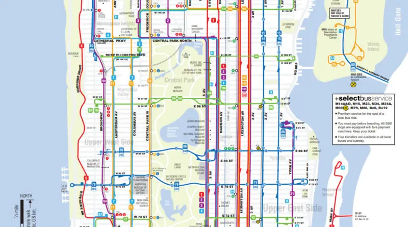 New York City bus map