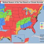 Wettest and Driest Seasons/Months in the United States Wettest Season of the year based on climate normals