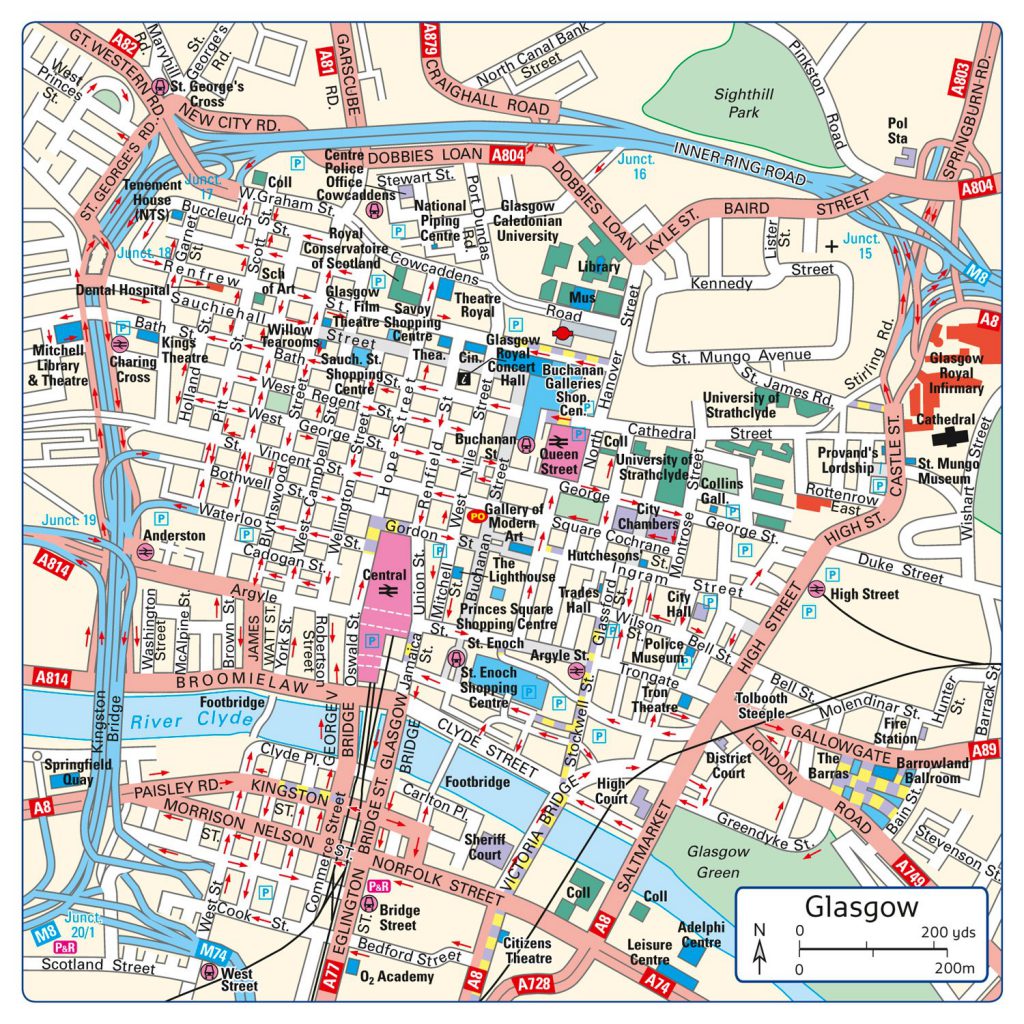 2017 Collins Scotland Road Map - Vivid Maps