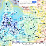 Train and bicycle travel times from Amsterdam