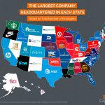 The largest company headquartered in each U.S. state