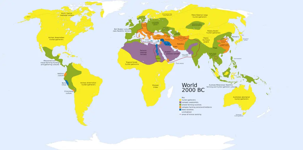 World 2000 BC - Vivid Maps