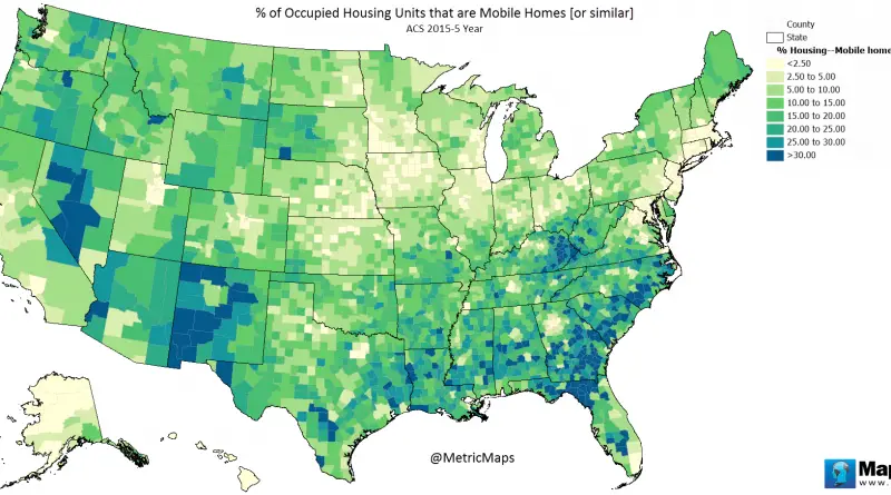 Mobile houses in the United States