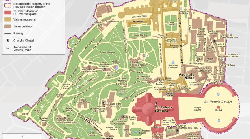 Detailed Vatican City Map