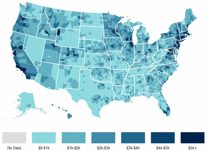 Which Places Benefit Most From US State and Local Tax Deductions?