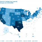 Total US installed wind capacity (2016)