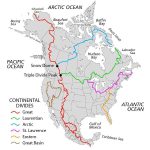 Continental Divides in North America
