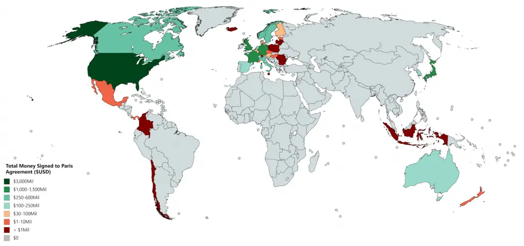 Countries That Joined The Paris Climate Agreement Vivid Maps