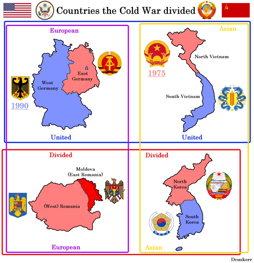 Mapped The countries the Cold War Divide.