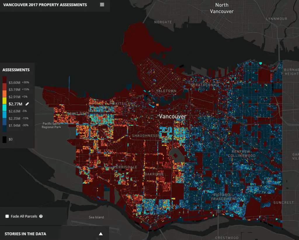 Vancouver 2017 property assessments