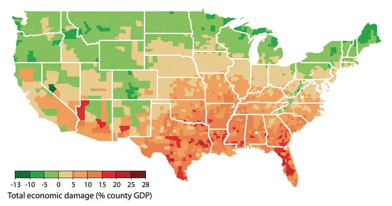 The potential economic effects of climate change