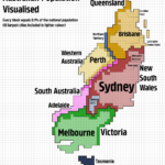 Cartogram: Australian population