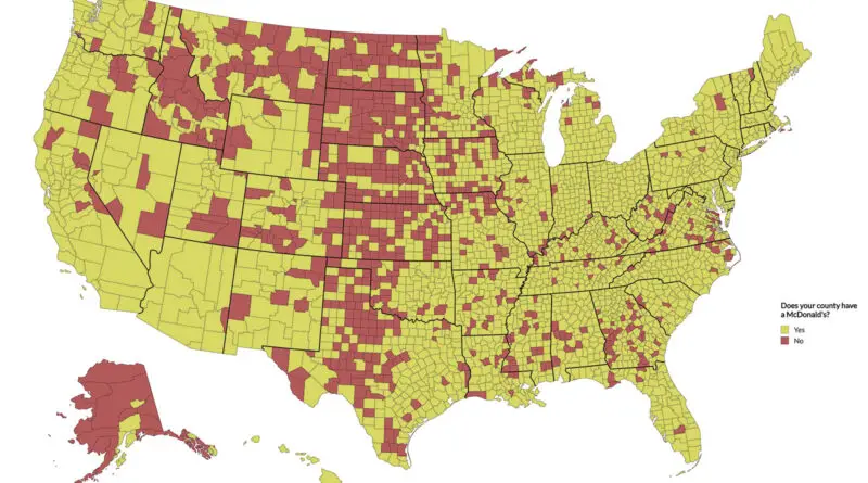 Does your U.S. county have a McDonald’s