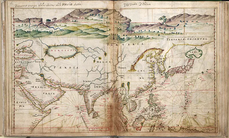 Portuguese Map of Asia from 1630