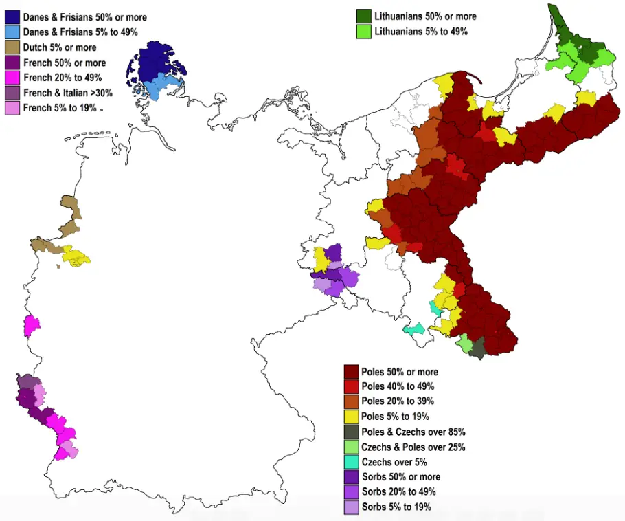 Minorities In Germany In Late 19th Century Vivid Maps   Germany19 