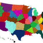Closest state capital to each U.S. county or county equivalent