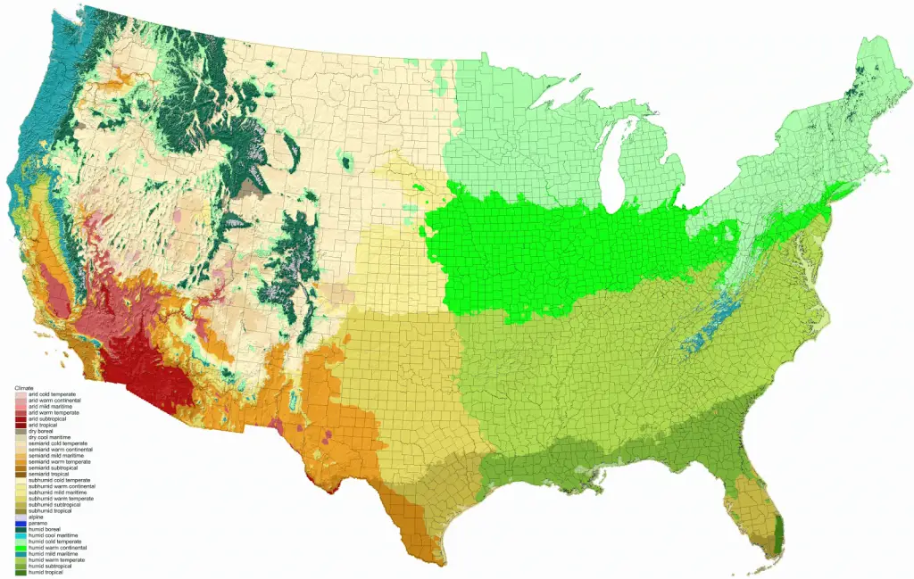 Detailed Climate Map Of The United States - Vivid Maps