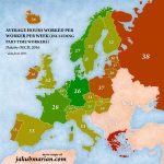 Average hours worked per worker per week (including part-time workers)