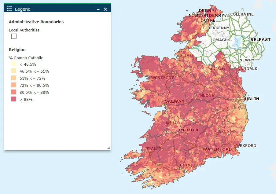 Roman Catholic in the Ireland