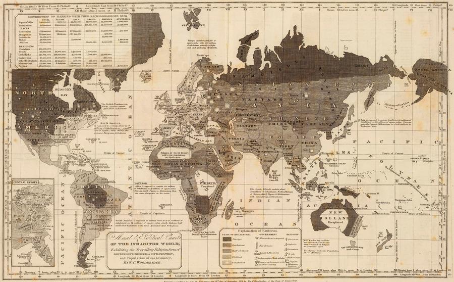 Civilization & religion map (1821)
