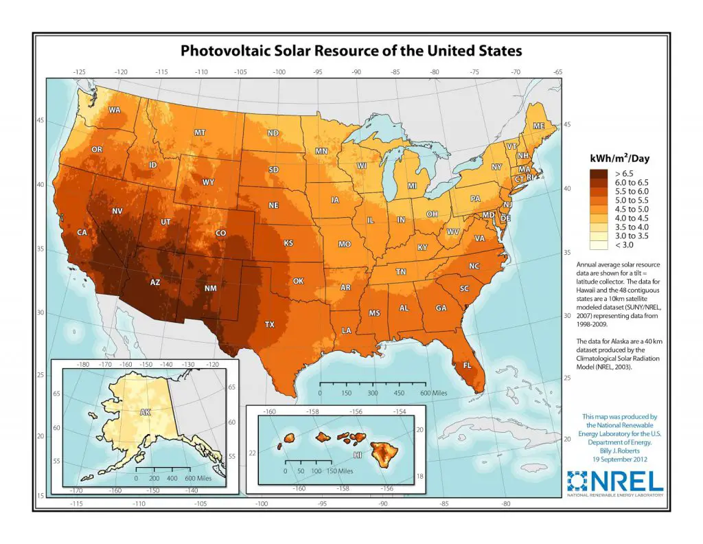 Solar and wind power potential of the U.S. - Vivid Maps