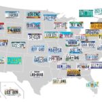 License Plates by U.S. State mapped