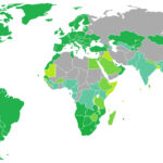World map: Visa requirements for United States citizens