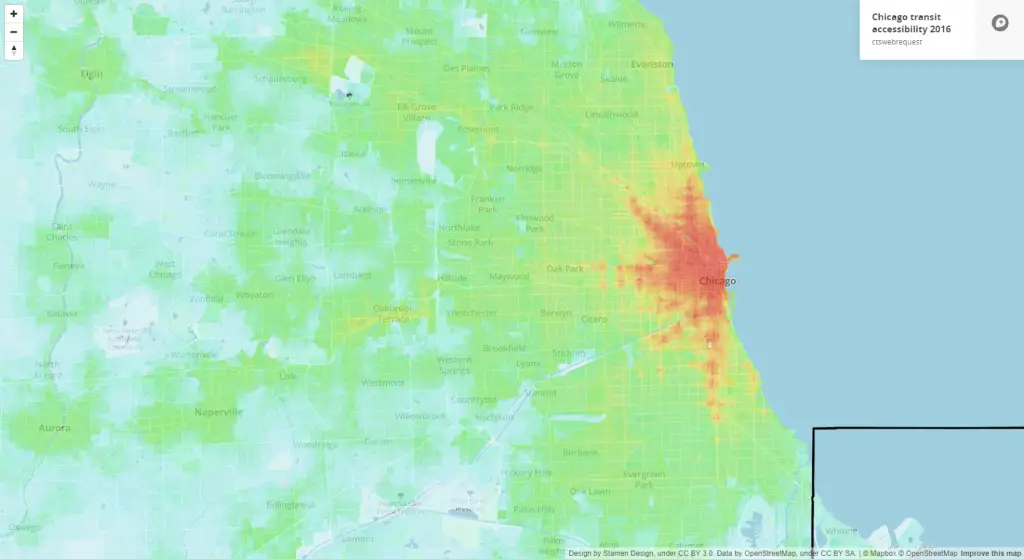 Chicago transit accessibility