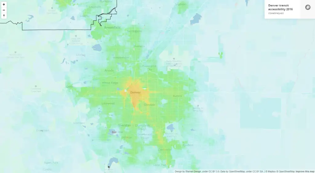 Denver transit accessibility