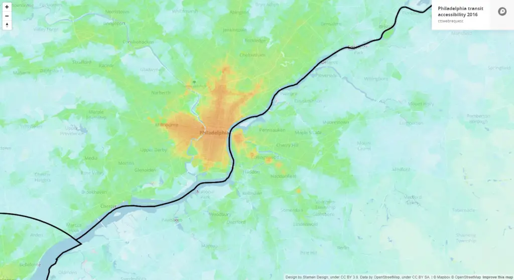 Philadelphia transit accessibility